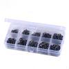 100-500pcs Lure Hook Set with Ise Ni Barb Single Hooks and Tubes In Box