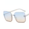 Модные Ретро Градиентные Пляжные Линзы UV400 Защита от УФ-лучей Квадратные Солнцезащитные Очки Женские Мужские