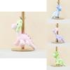 Soft And Cuddly Cartoon Dinosaur Plush Toy Colorful Floral Dragon Keychain