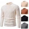 New Men's Crew Neck Sweater Soft Casual Sweaters for Men Autumn Classic Pullover Sweaters Mock Turtleneck Knitted Streetwear