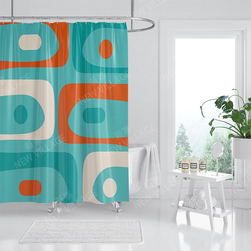 Waterproof Fabric Shower Curtains Bathroom Curtain Accessories 180x200 Bath Curtain for Shower 240*236 Nordic Boho Decoration