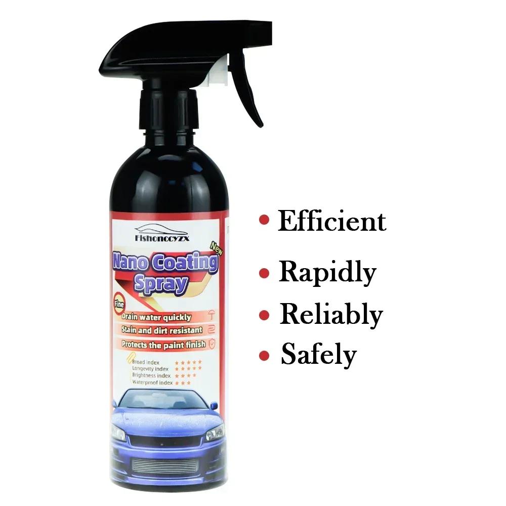 10H Керамическое покрытие для автомобиля 500 мл 9H Нано Жидкое стекло Покрытое Кристалл Гидрофобная Водонепроницаемая Полирующая Краска Твердость Автомобильный Полироль Воск