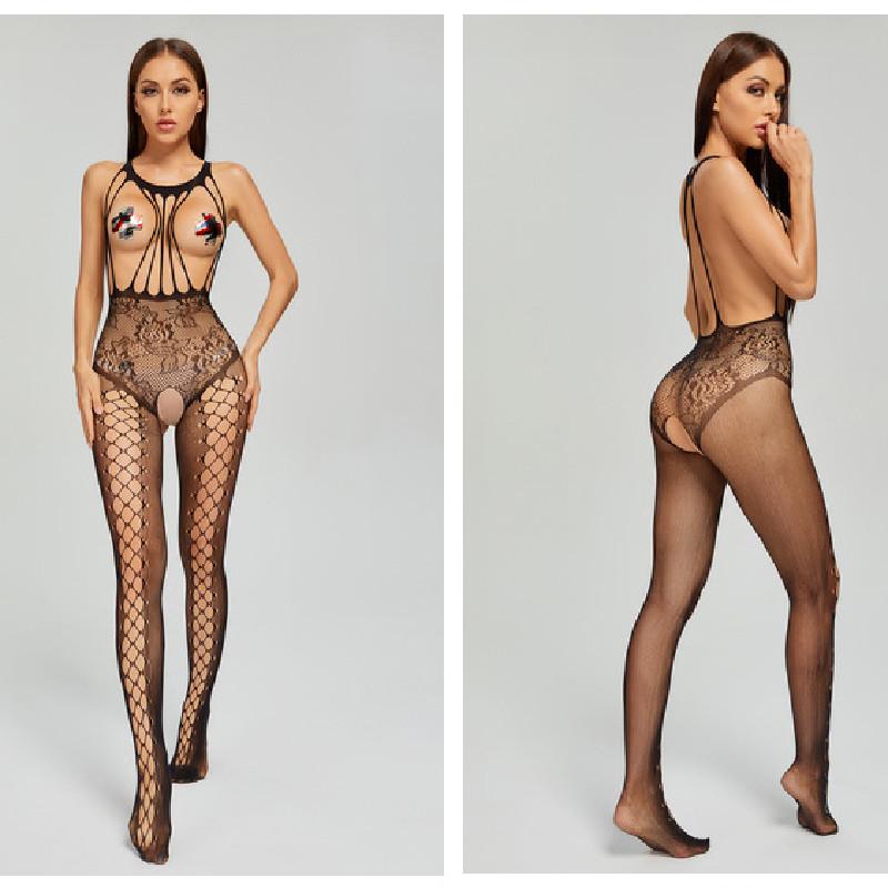 Plus Size Sexy Xxxxl Fishnet Bodysuit Costume Women Bodystocking Lingerie for Woman Underwear Body Suit Open Bra Transparent