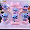 52toys Стич Тепло-розовый Сюрприз Слепой бокс Модный Игрушечная модель Милая Плюшевая игрушка Плюшевое украшение Подарок на День святого Валентина Игрушка Коллекц