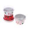 10Pcs Reusable Round Aluminum Foil Tin Cup With Lids Pudding Cake Mold Air Fryer Tinfoil Box Small Baking Tray Tinfoil Cups
