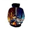 Space Anime Cosplay Hoodie Digital Print Sweatshirt Teens Men