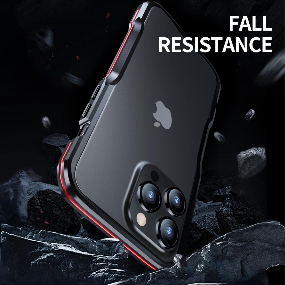 Бронированный чехол для IPhone 15 14 Pro Max 14 15 Plus 14 Pro противоударный металлический каркасный бампер необычный алюминиевый чехол