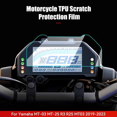 Мотоциклетная пленка TPU для защиты от царапин, аксессуары, защитная крышка для экрана, приборная панель для Yamaha MT-03 MT-25 R3 R25 MT03 2019-2023