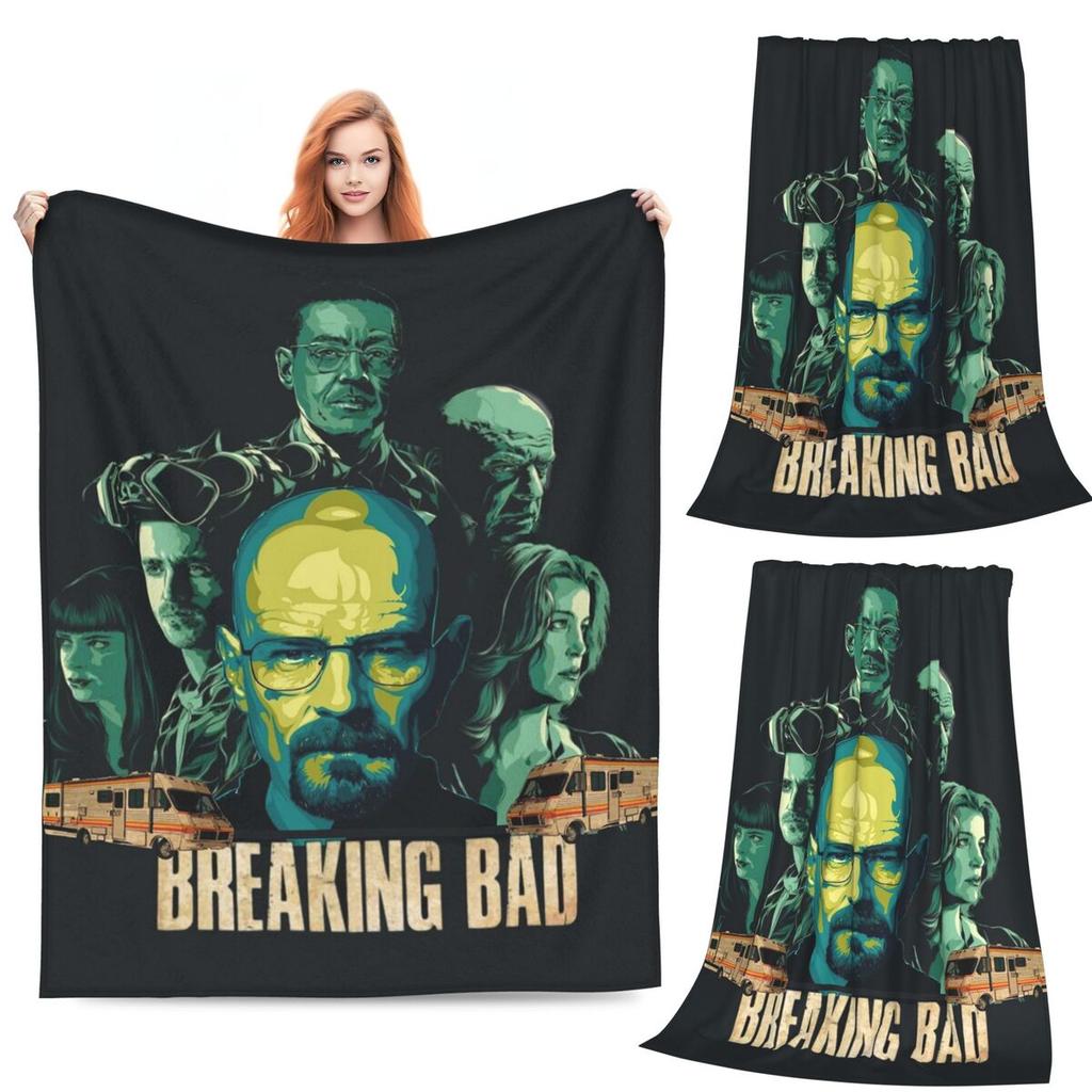 Movie Breaking Bad Blanket Soft Warm Flannel Throw Blanket Plush for Bed Living room Picnic Travel Home Sofa