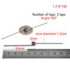 5 шт., 1,2 мм, торсионная пружина, пружина из нержавеющей стали 304, торсионная пружина 90, 180 градусов