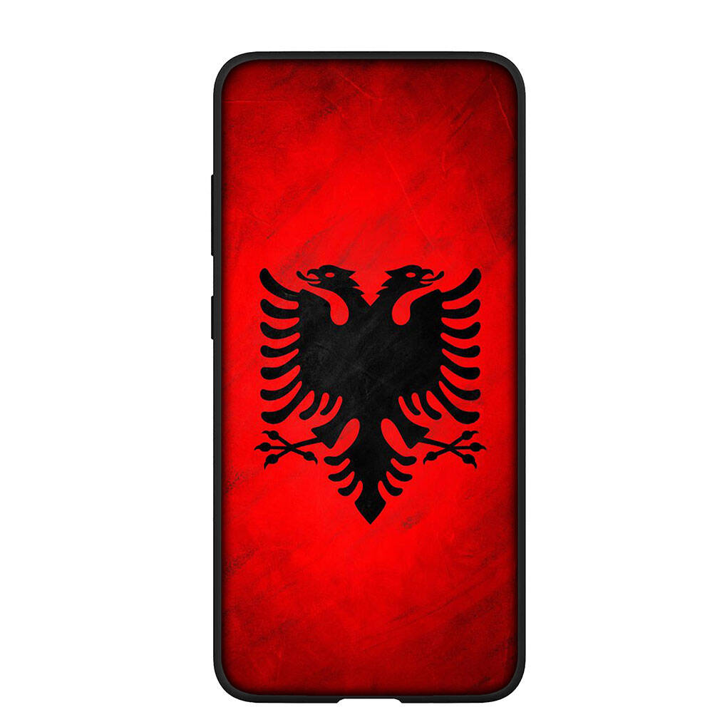 Phone Case for Samsung Galaxy S25 S23 S22 S24 Ultra FE S9 A05 A06 A15 A16 A36 A37 A35 A52 A54 A55 A56 A57 A25 A26 A53 A17 Albania Albanians Flag Cover
