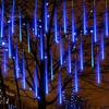 8Pcs/16pcs/24pcs  Meteor Shower Rain Lights High Brightness Energy-saving Waterproof Outdoor Icicles Christmas Lights Party Decorations