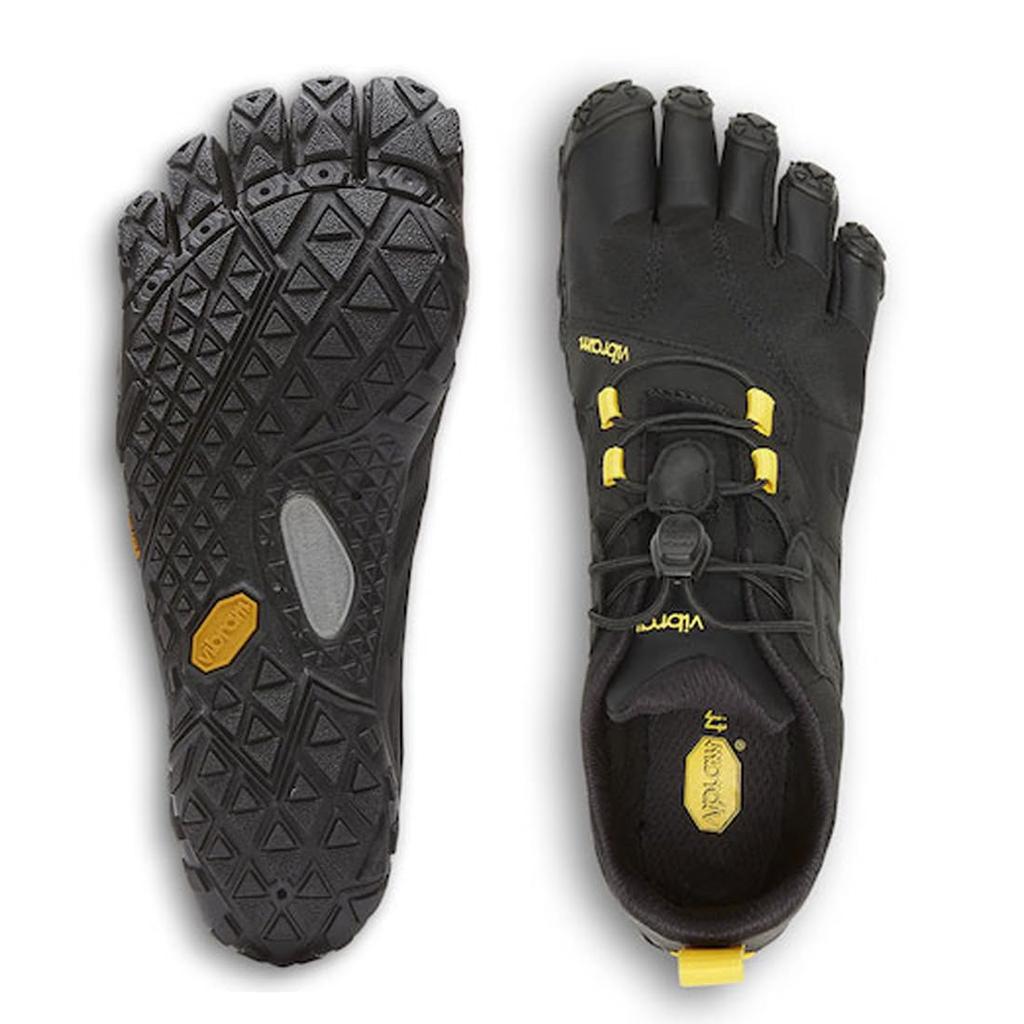 Обувь Vibram FiveFingers для трейла и EU41 мужская V-Trail 2.0 пятипальцевая для бега, треккинга, тренировок, 19M7601, черно-желтая, (25.5cm) [Использовал]