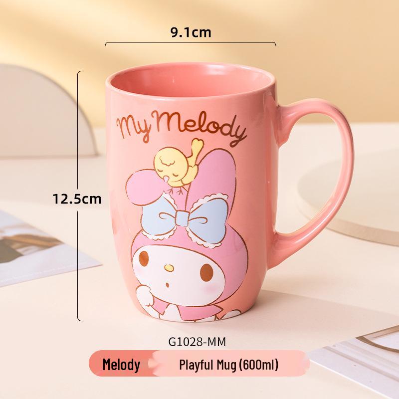Керамическая кружка Sanrio с ручкой - Милая чашка для кофе и молока для пар