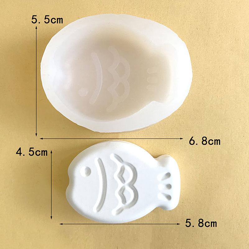 Cartoon Little Fish Snapper Roasted Cake Grinder Baked Silicone Rice Cake Mold Soap Mold Gypsum Aromatherapy