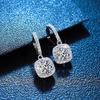 2ct Moissanite Diamond Huggie Hoop Earrings For Women Sterling 925 Silver Dainty Hoop Drop Dangle Earring Fine Jewelry