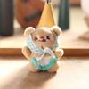 Butter Bear Cute Keychain Pp Cotton Stuffed Toy Backpack Decor Gift For Kids