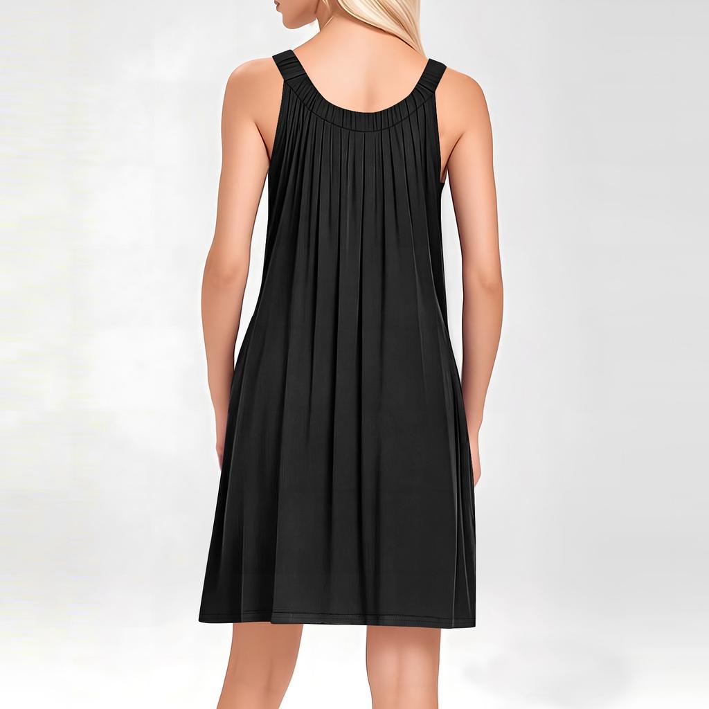 Женская пляжная жилетка Повседневная летняя С карманом На бретельках Цветное платье