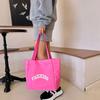 Nylon Canvas Tote Bag Printed Letter Shoulder Bag Fashion Simple Handbag  Streetwear