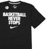 Nike Футболки Мужские Черные С Круглым Вырезом Умеренный Прямой Крой 524306-014