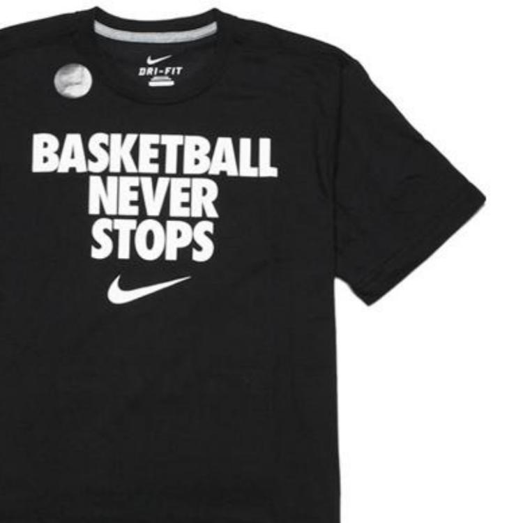 Nike Футболки Мужские Черные С Круглым Вырезом Умеренный Прямой Крой 524306-014