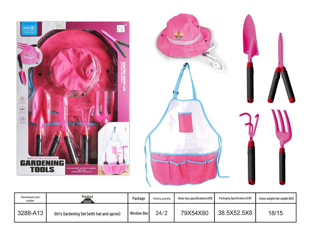 Children's Dinosaur Gardening Set with Apron & Watering Can