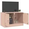 VidaXL Meuble TV rose 67x39x44 cm acier, banc TV, meuble télé, meuble multimédia, buffet TV, meuble hifi, centre de 841633
