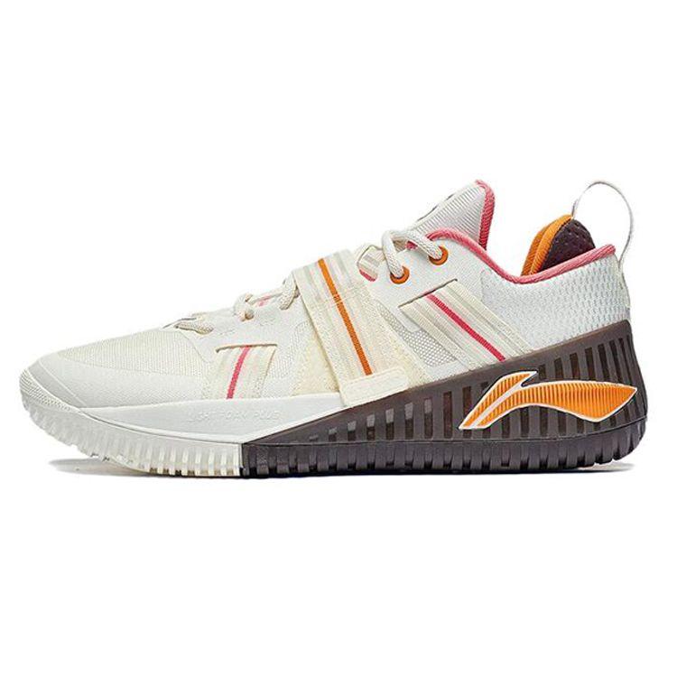 Li Ning Fury Comfortable Sports Non-Slip Wear-Resistant Low-Top Running Shoes Men Sneakers Beige ABFT027-5
