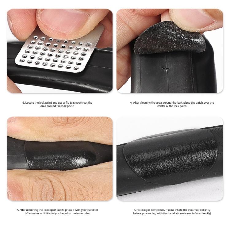 Безклеевые заплатки для ремонта проколов велосипедных камер Bycicles Inner Tube Puncture Patches for Bicycles Mountain Bike