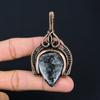 Wonderful Larvikite Gemstone Handmade Pure Copper Wire Wrapped Pendant Jewelry