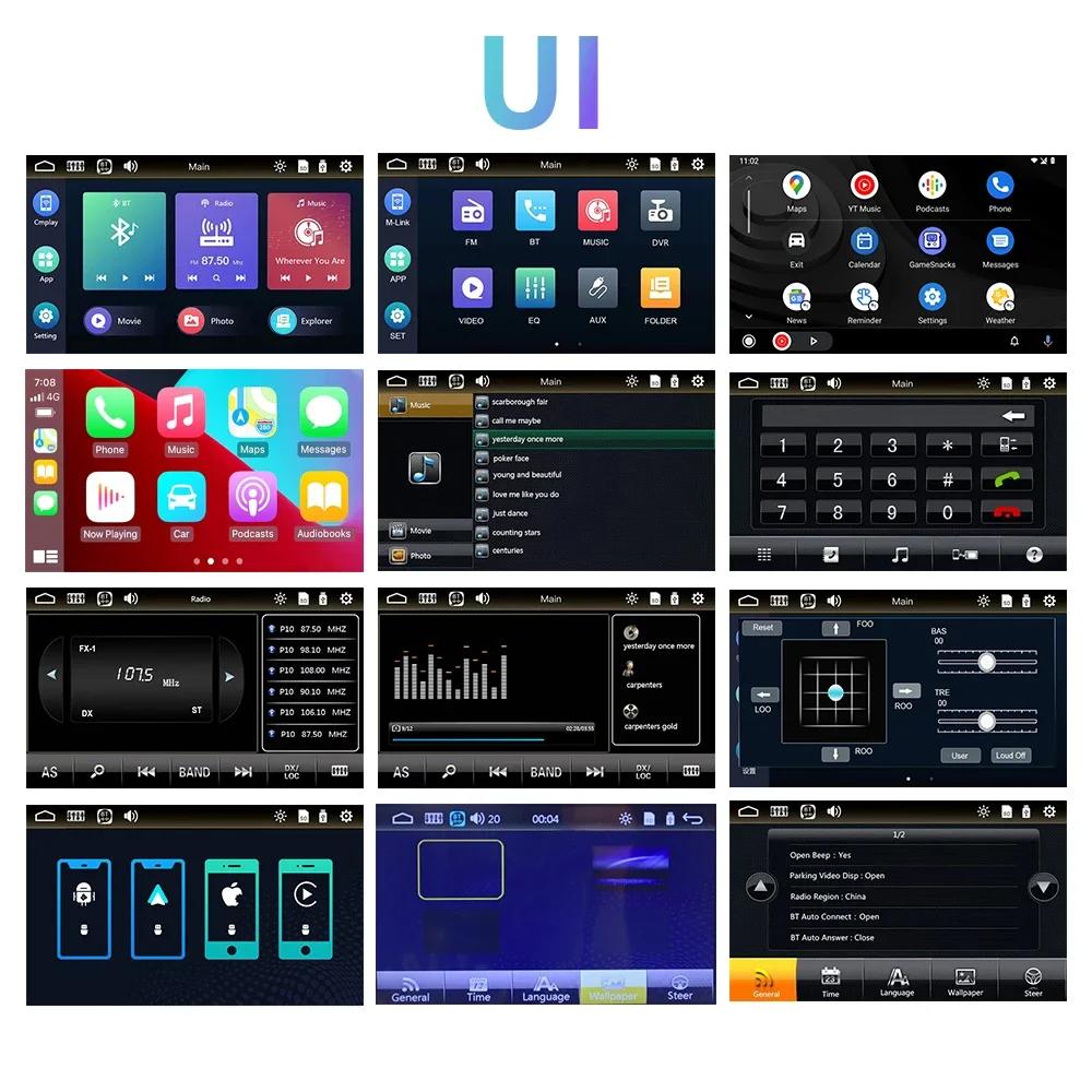 TOYOUSONIC 7-дюймовый автомобильный радиоприемник с выдвижным экраном, универсальный мультимедийный видеоплеер CarPlay Android Auto USB BT 1 Din MP5 Stereo