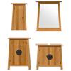 4 Piece Bathroom Furniture Set Solid Pine Wood