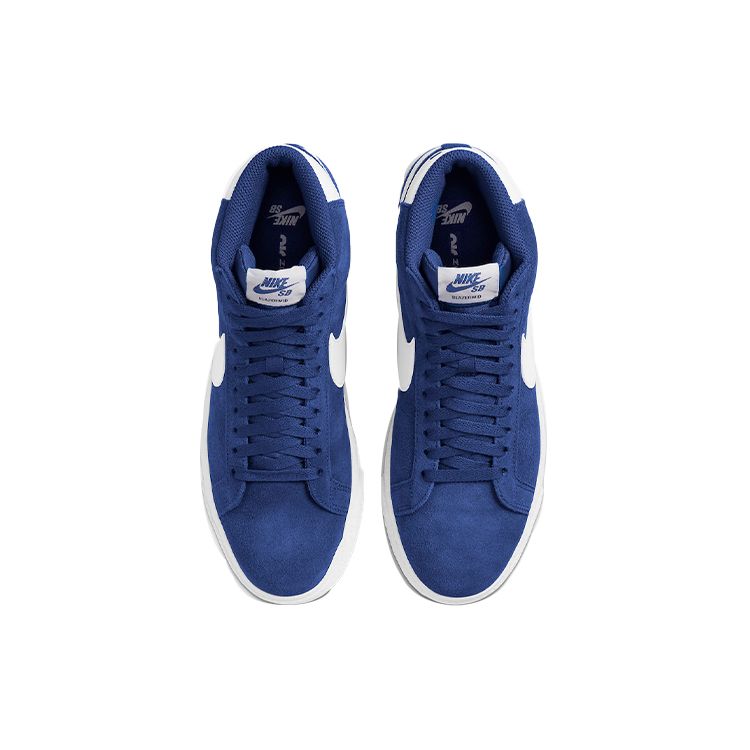 Nike Zoom Blazer Mid SB Кроссовки унисекс Deep Royal Blue White Sail 864349-403