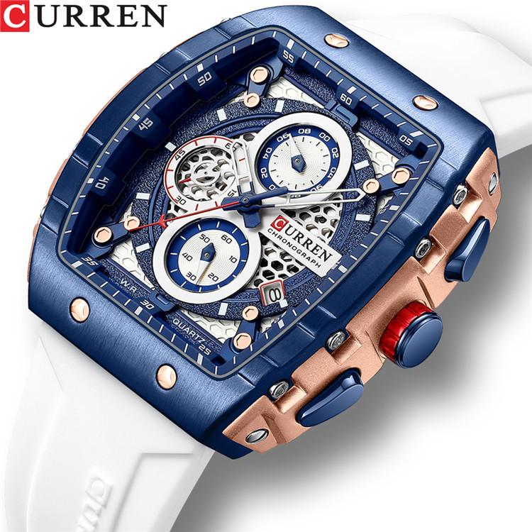 CURREN Six-pin Chronograph Watch Men's Fashion Multi-functional Watch