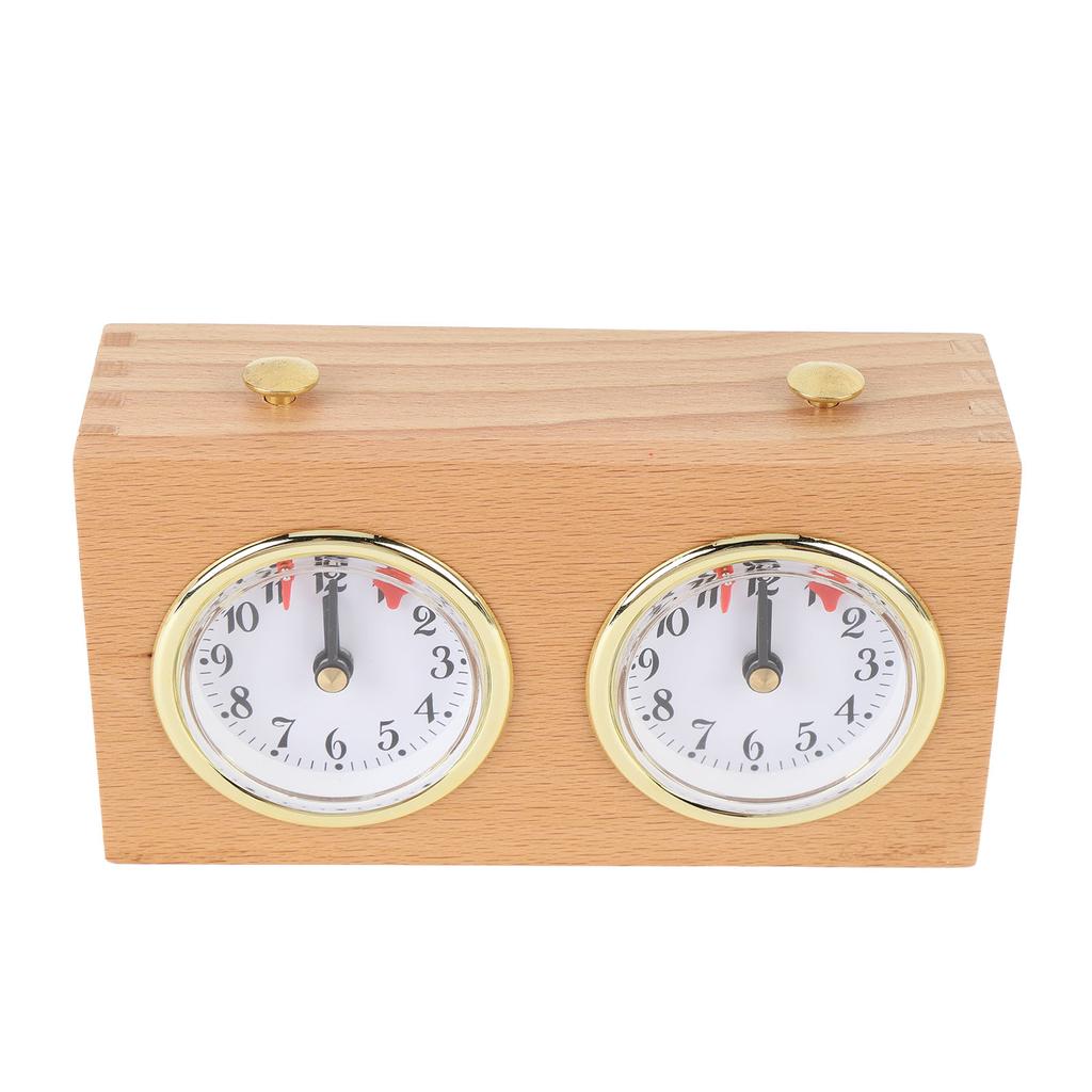 Шахматные часы аналоговый таймер ретро деревянный соревновательный хронометраж высокоточный механический инструмент