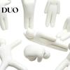 3D Printed Model Kit 8Pcs Paintable Blank Chameleon Figurines, DIY Unpainted White Cute Desk Accessory with Painting Brushes, Customizable Desktop