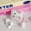 Милый котик KT подходит для защитного чехла Airpods Pro 1, четыре угла защита от падения чехол для Bluetooth-наушников Apple 1-го поколения