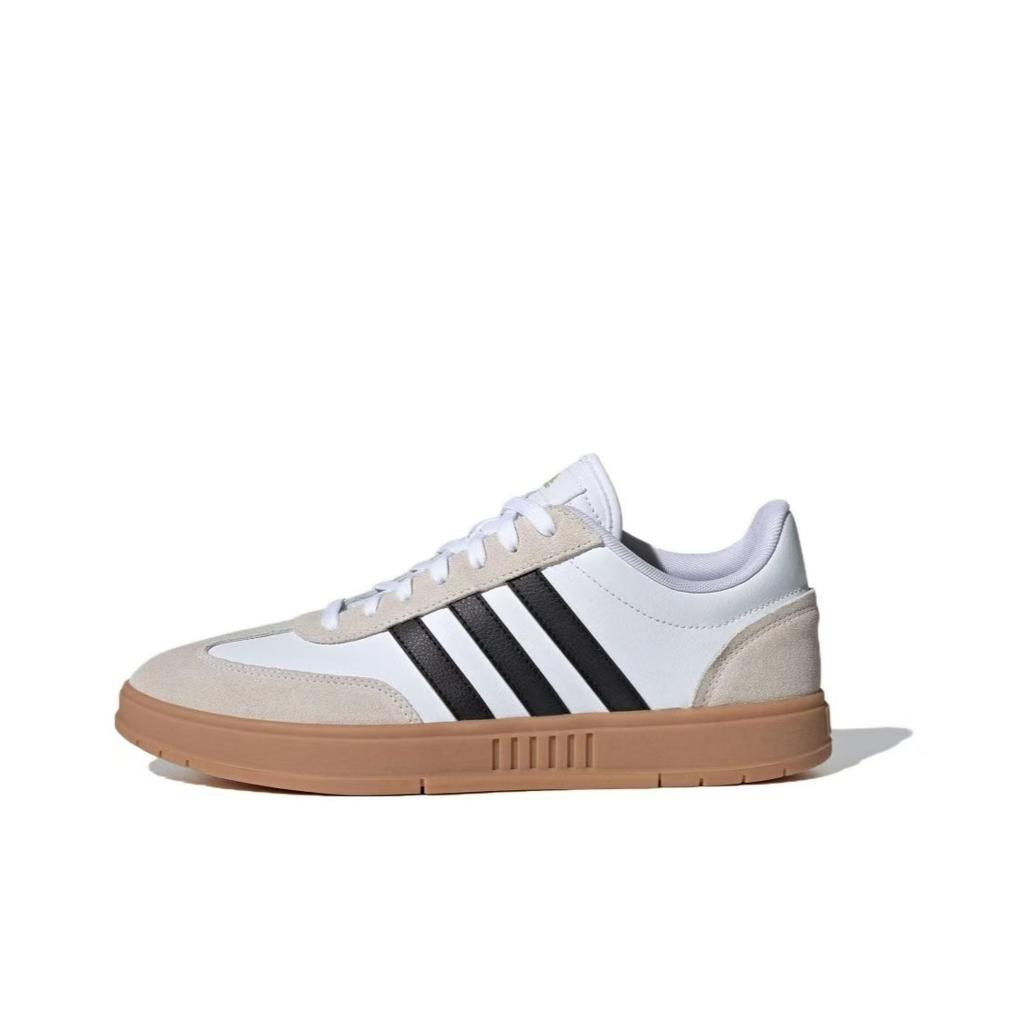 adidas GRADAS Обшивка из облачной кожи Нескользящие Низкие Винтажные Баскетбольные Кроссовки Унисекс Синий Белый IE9044 (Команда858-)
