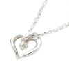 Ожерелье Yondoshi, подвеска, вечное серебряное ожерелье, открытое сердце, бриллиант, серебро 111424121806, СЕРЕБРО 4℃, женское