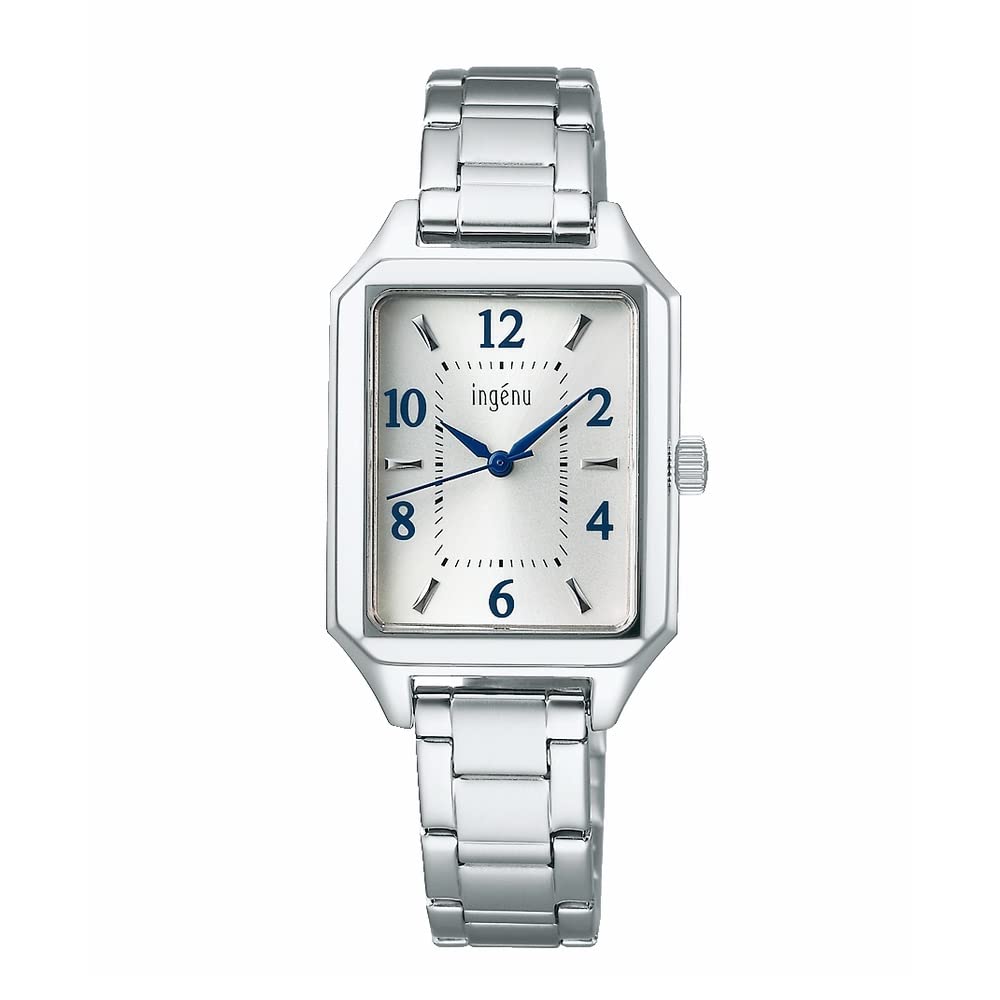 Wristwatch Square Quartz AHJK468 Silver [Seiko Watch] Angène Women's