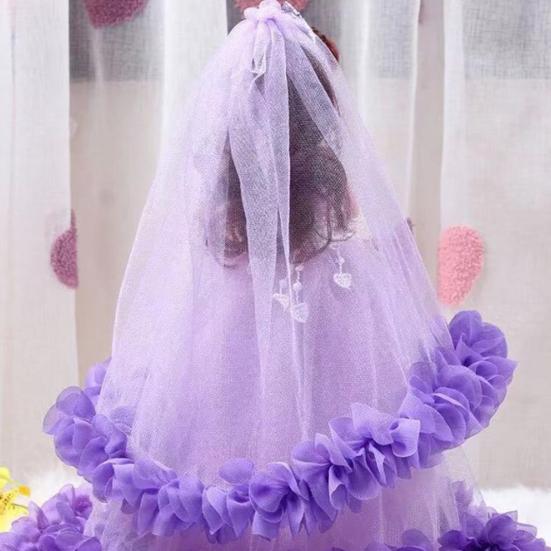 Очаровательная кукла на свадьбу для девочек, большая игрушка, безопасное платье-пузырь с подвижными глазами, подарок на день рождения, многофункциональное
