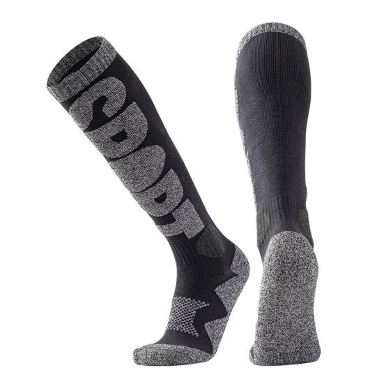 1 Pair Skiing Socks Anti-Fall Non-Slip Moisture-Absorbing Breathable Three-Dimensional Heel Thermal Outdoor Activities Ski