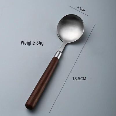 Столовая ложка с ручкой из искусственного ореха с пингвином Туан Туан