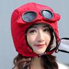 2021 Fashion Winter Aviator Hat with Face Mask Goggles Hood Aviator Hat Glasses Ear Cap Adult Hat