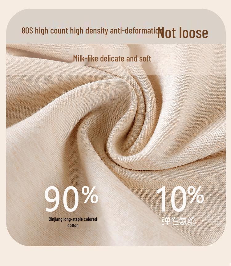 Women's High-Waisted Breathable Antibacterial 100% Cotton Briefs with Abdomen Shaping