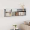 Magazine Shelf Grey Sonoma 100 x 12 x 30 cm Particleboard