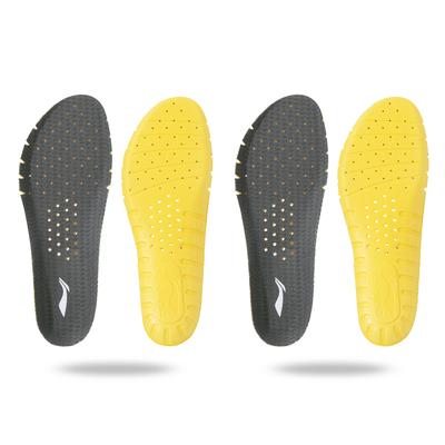 Li Ning Бадминтон Спортивная серия Ультрамягкие высокоэластичные впитывающие пот дышащие амортизирующие стельки унисекс стельки углеродно-серые AXZS002-2