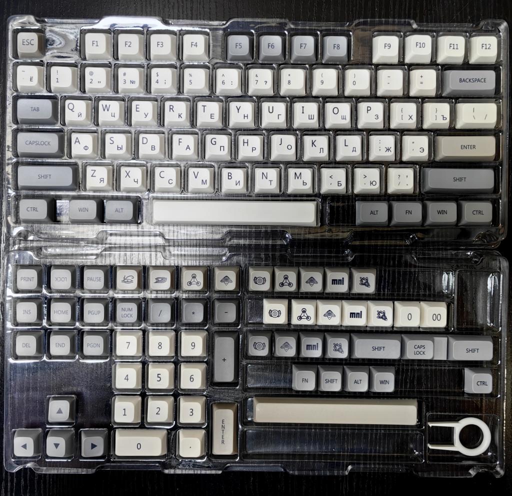 MAIMOOO Русская раскладка Колпачки для клавиш Колпачки PBT Профиль XDA Сублимация Для Ikbc Cherry MX 108/104/87/61/96 клавиш Механическая клавиатура