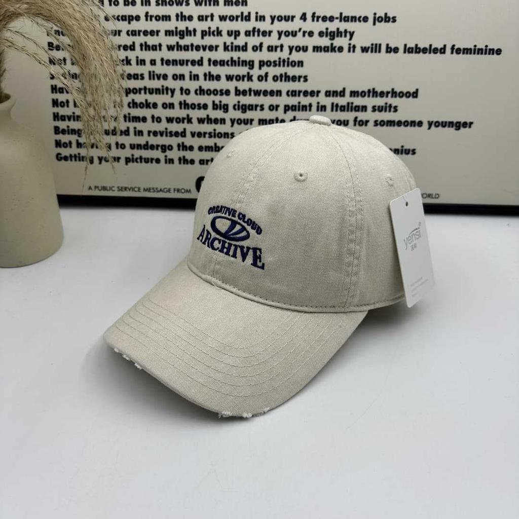 Spring and summer sunshade big head circumference embroidered letter baseball cap men and women versatile new face small wide brim edging cap