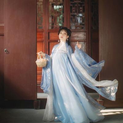 Hanfu Женский улучшенный элемент Han Fairy Clothing Элегантный летний комплект в китайском стиле